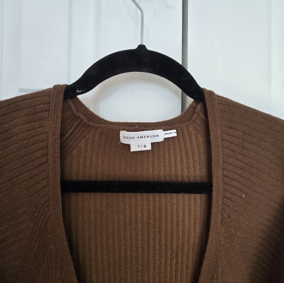 NWT! GOOD AMERICAN Belted Long Sleeve Dress - Picture 6 of 8